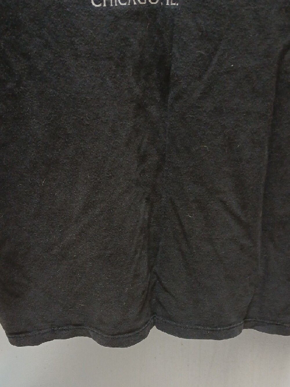 Harley-Davidson Black Tee with Light Blue & White Chicago Graphic - Picture 2 of 9